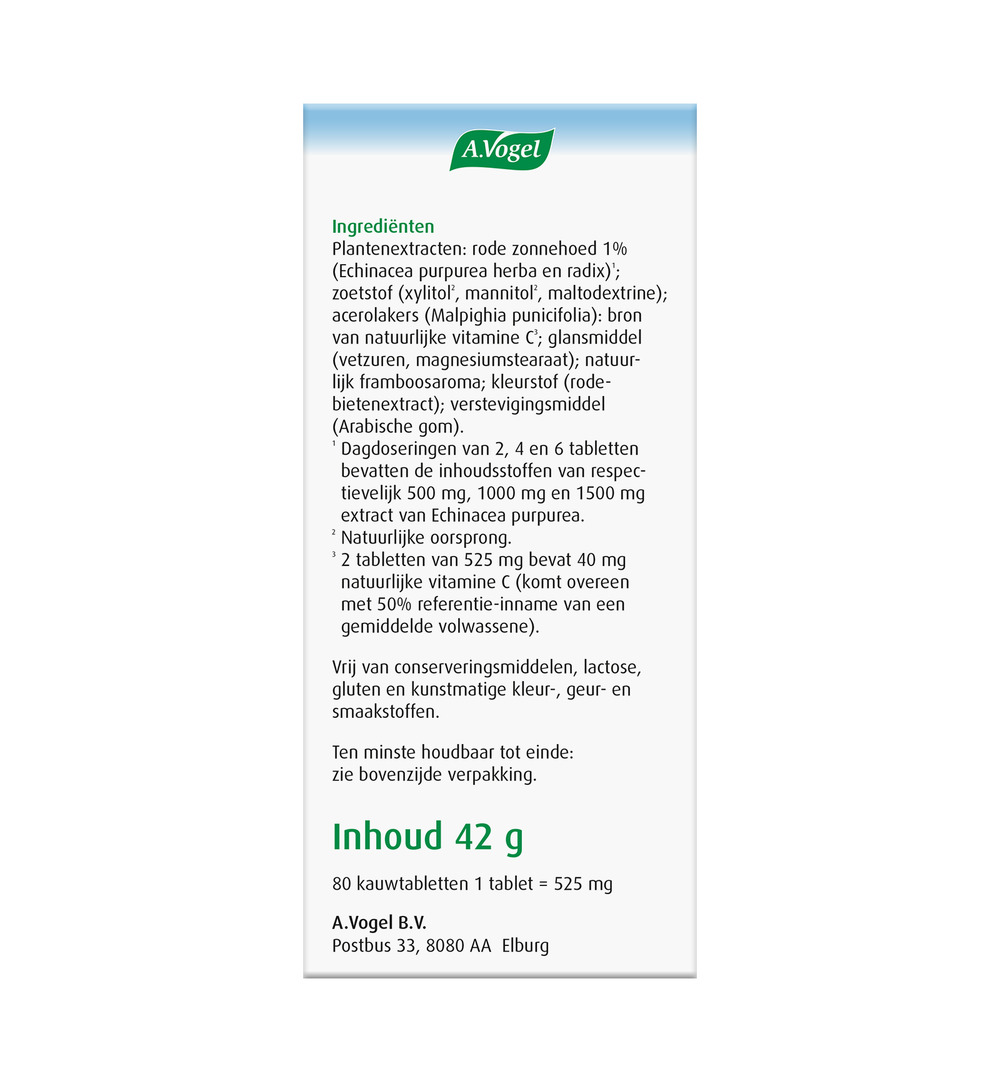 A.Vogel Echinaforce junior & vitamine C (80 kauwtabletten) - image 4