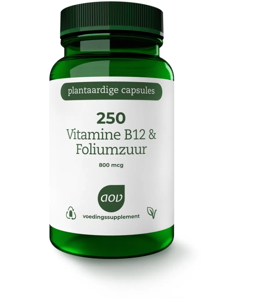 AOV 250 Vitamine B12 & foliumzuur (60 vega capsules)