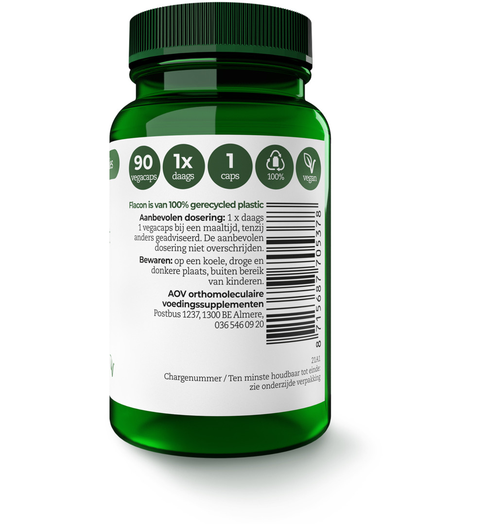 AOV 537 Zink citraat 25mg (90 vega capsules) - image 2