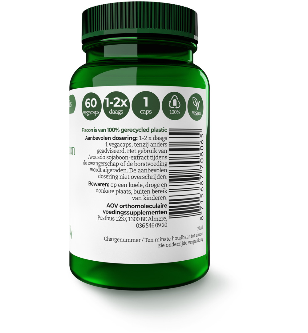 AOV 806 Avocado sojabonen-extract (60 vega capsules)