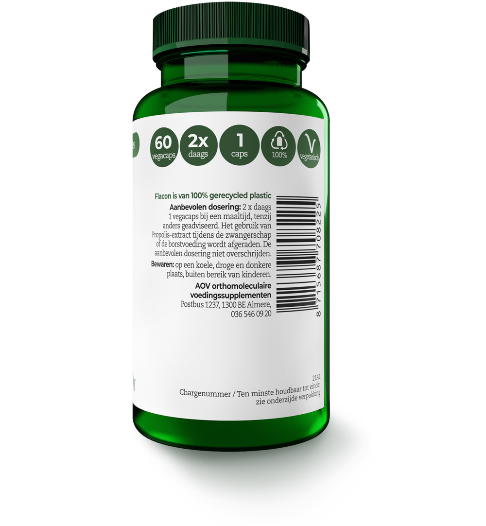 AOV 822 Propolis 600mg (60 vega capsules) - image 2