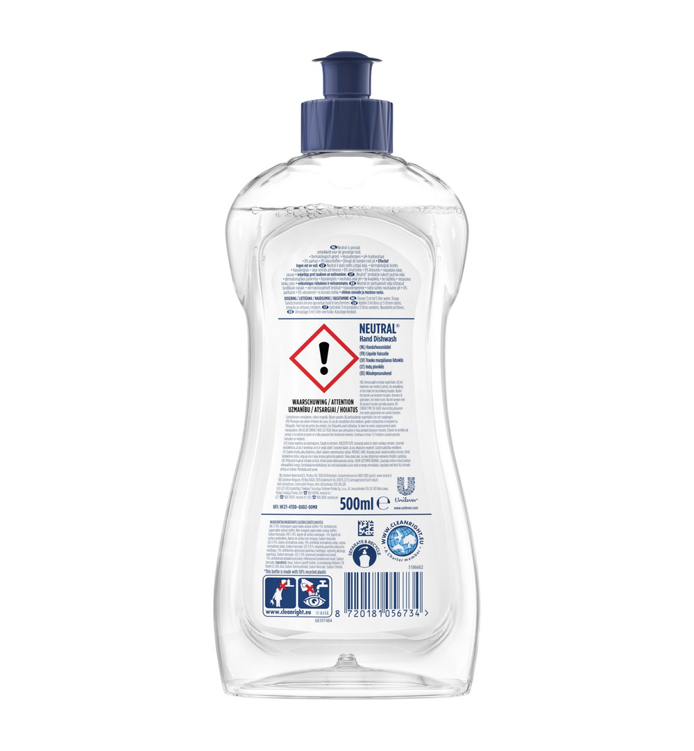Neutral Afwasmiddel (500 ml)