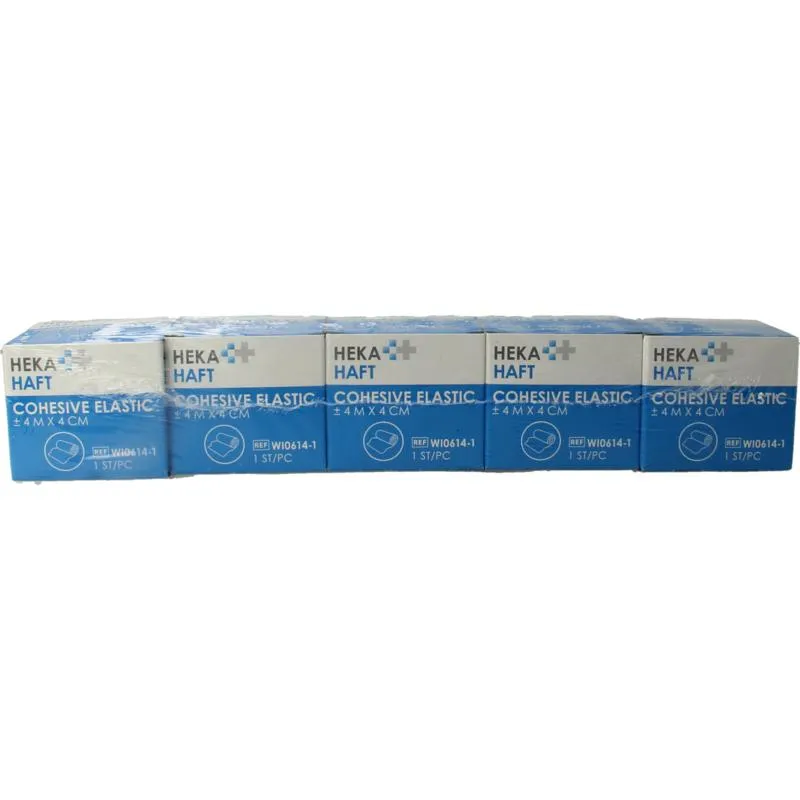 Hekahaft Cohesive windsel 4m x 4 cm (5 rollen)