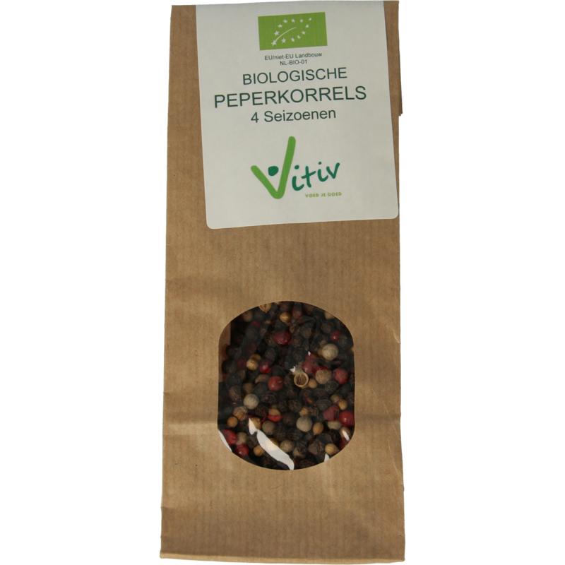 Vitiv Peperkorrels 4 Seizoenen Bio (40 gr)
