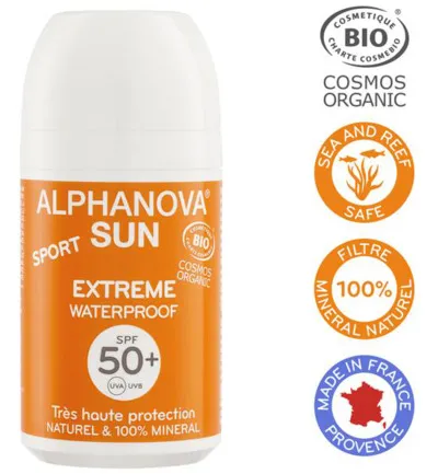 Alphanova Sun Sun roller sport SPF50 vegan (50 gr)