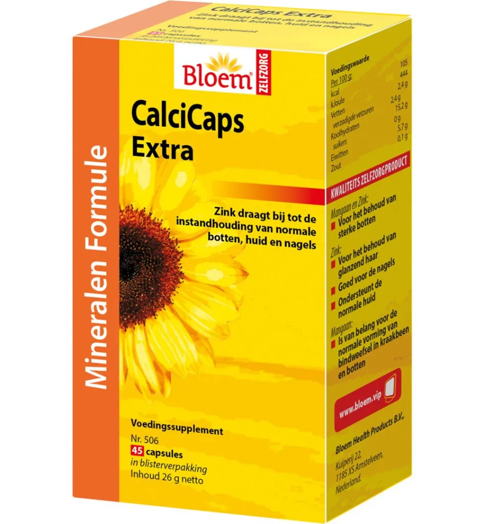 Bloem Calcicaps Forte Huid/Bot/Nagels (45 capsules)