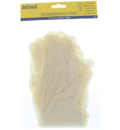 DuoProtect Handschoen latex small (10 stuks)