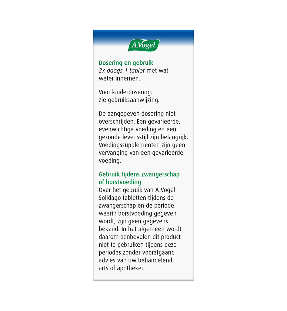 A.Vogel Solidago (60 tabletten) - image 2