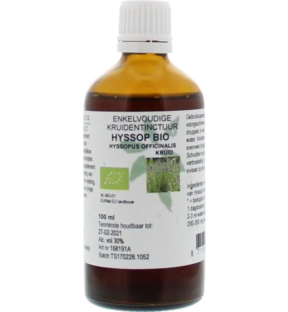 Natura Sanat Hyssopus officinalis herba / hyssop tinctuur bio (100 ml)
