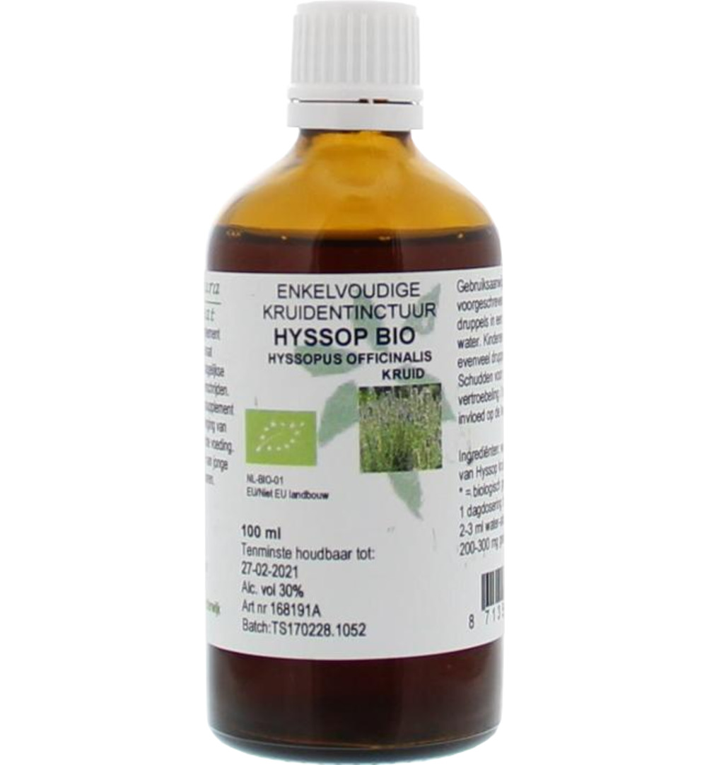 Natura Sanat Hyssopus officinalis herba / hyssop tinctuur bio (100 ml)
