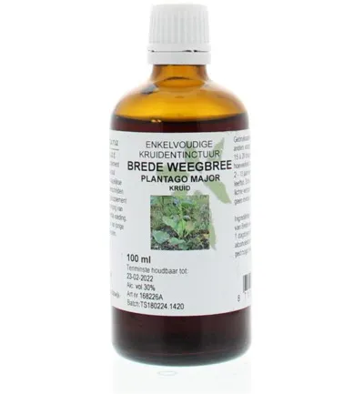 Natura Sanat Plantago major / brede weegbree tinctuur (100 ml)