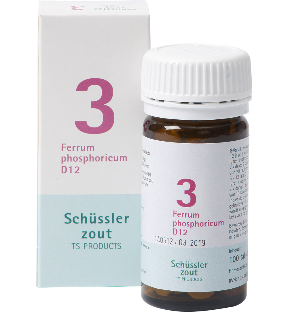 Pfluger Ferrum phosphoricum 3 D12 Schussler (100 tabletten)