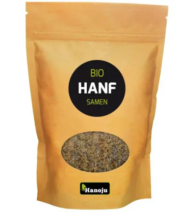 Hanoju Hennep zaden paper bag bio (500 gr)