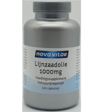 Nova Vitae Lijnzaadolie 1000 Mg Puur (120 capsules)