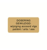 Spruyt Hillen Sticker dosering gewijzigd (1000 stuks)