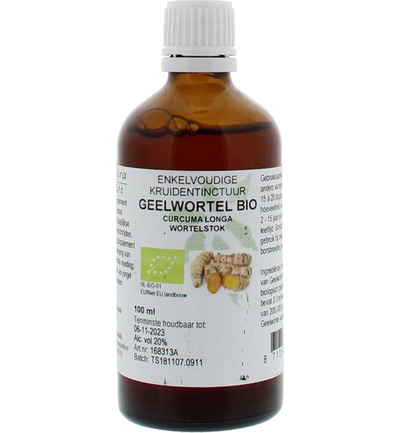 Natura Sanat Curcuma longa / geelwortel tinctuur bio (100 ml)