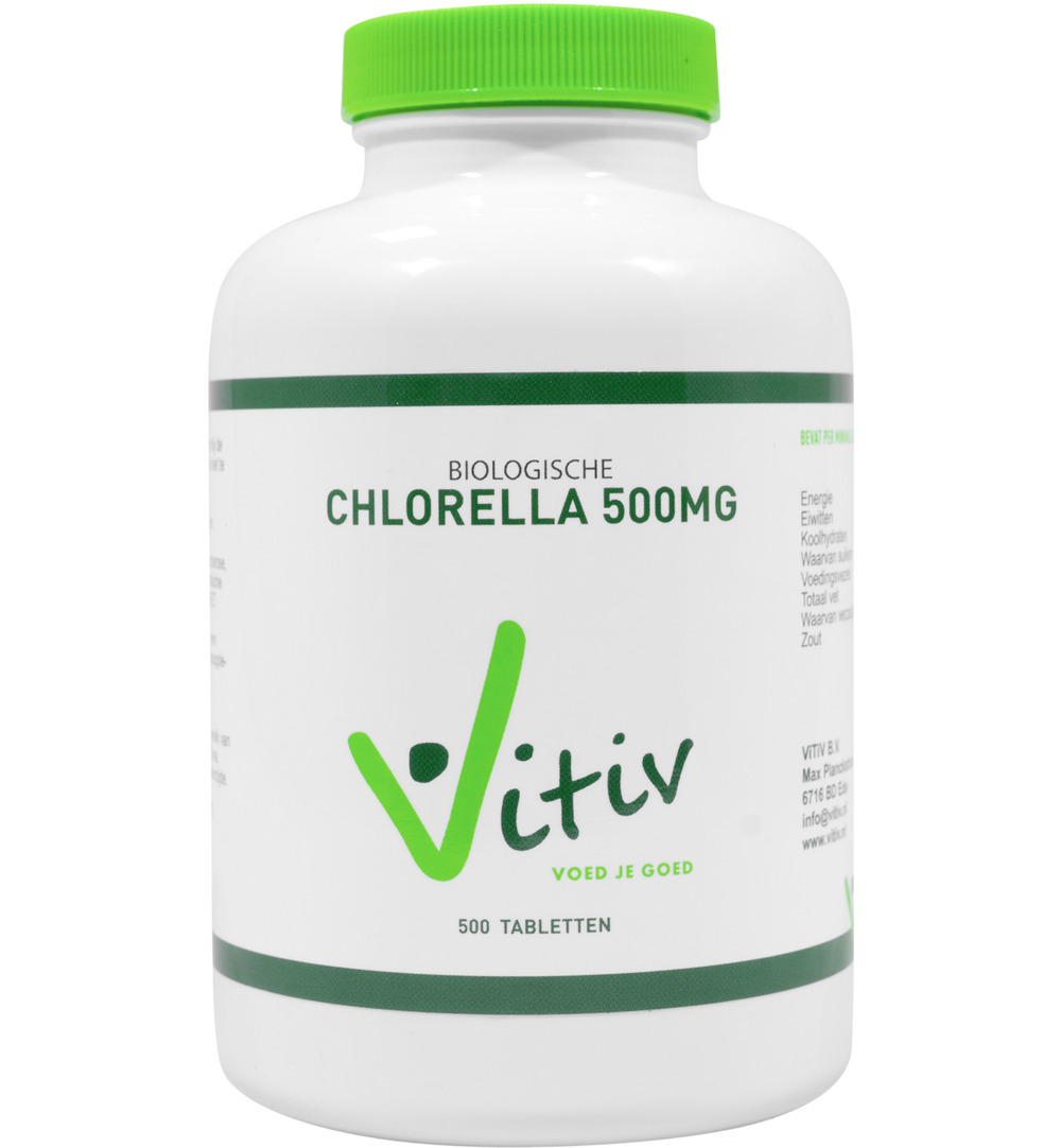 Vitiv Chlorella 500 mg bio (250 tabletten)