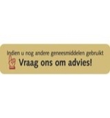 Spruyt Hillen Zelfzorgsignaal sticker geel -Indien..vraag advies (1000 stuks)