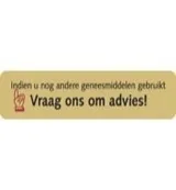 Spruyt Hillen Zelfzorgsignaal sticker geel -Indien..vraag advies (1000 stuks)