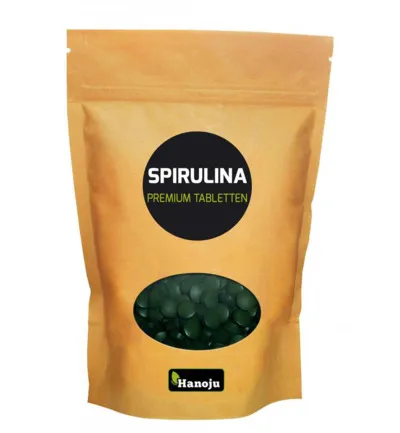 Hanoju Spirulina 400mg premium zak (2500 stuks)