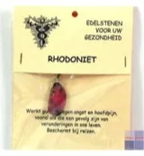 Steengoed Hanger gezondheidssteen rhodoniet (1 stuk)