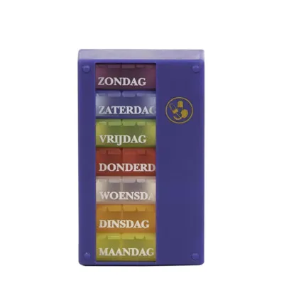 Able 2 Pillenbox 1 week 3 vaks Nederlands (1 stuk)