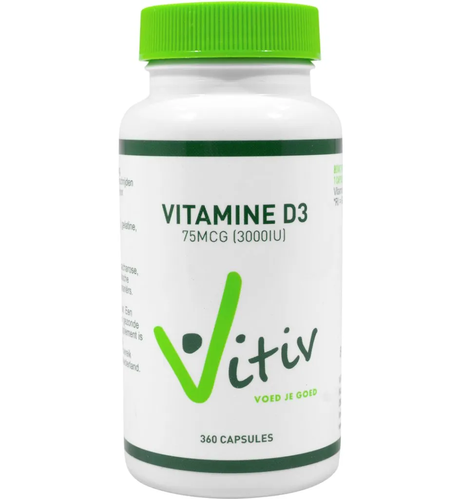 Vitiv Vitamine D3 3000IU (360 capsules)
