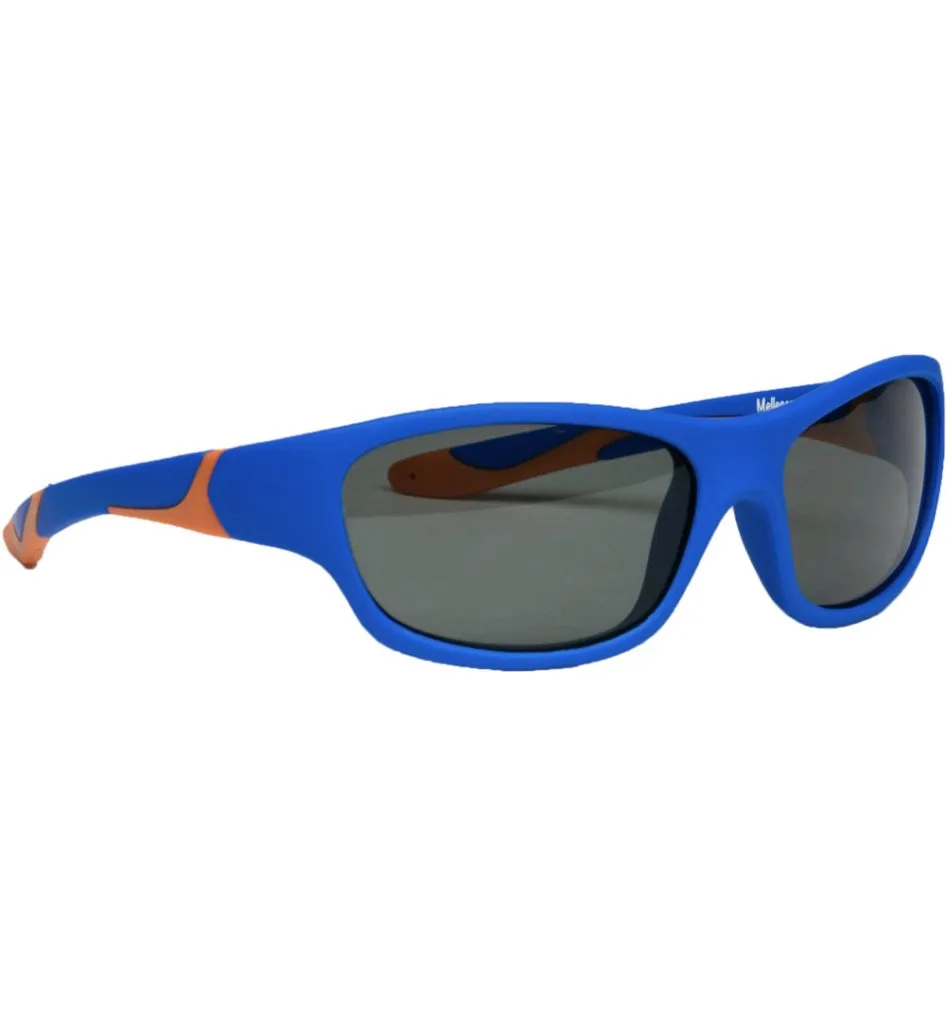 Melleson Zonnebril junior 3 - 8 jaar blauw oranje (1 stuk)