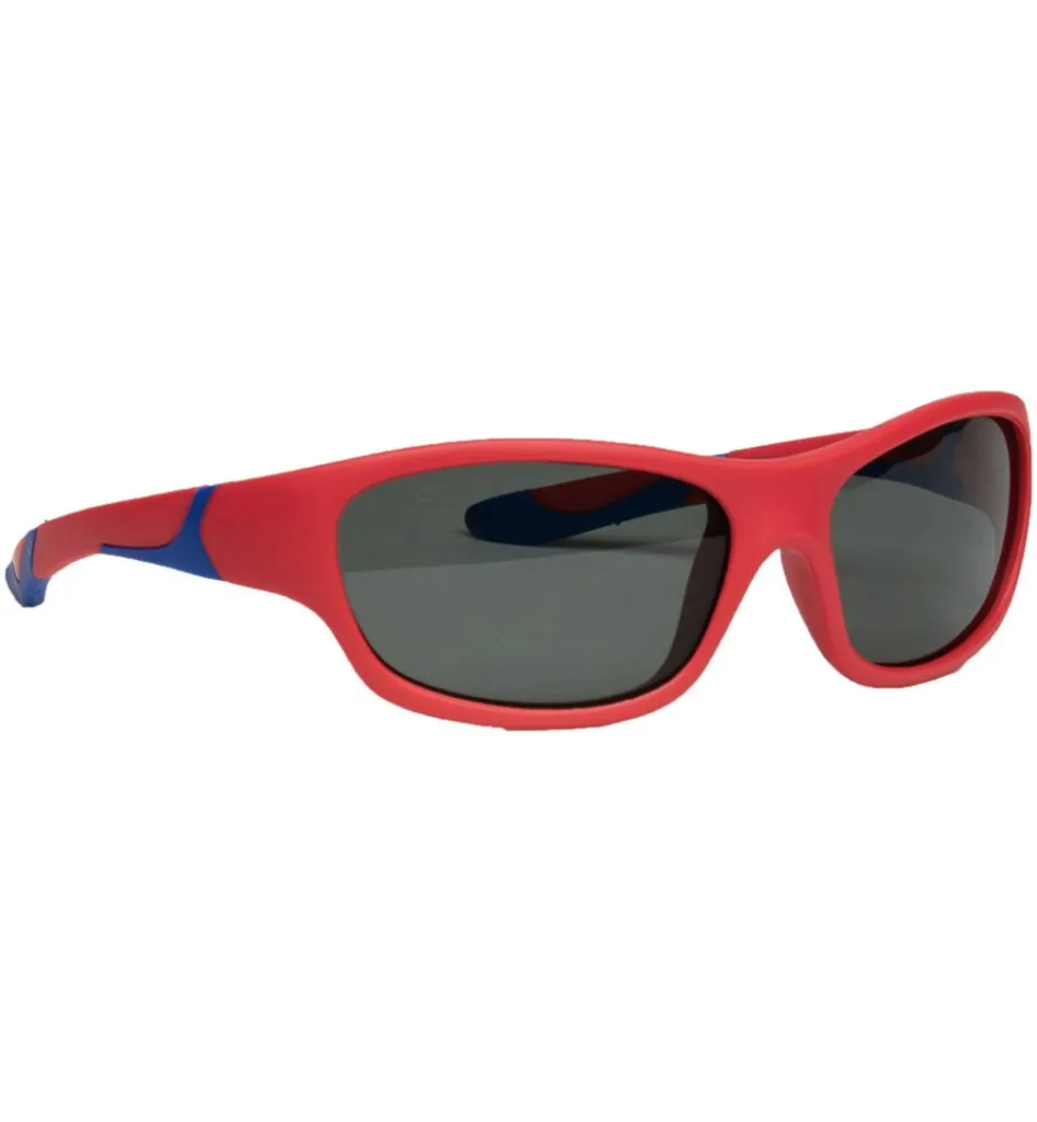 Melleson Zonnebril junior 3 - 8 jaar rood blauw (1 stuk)