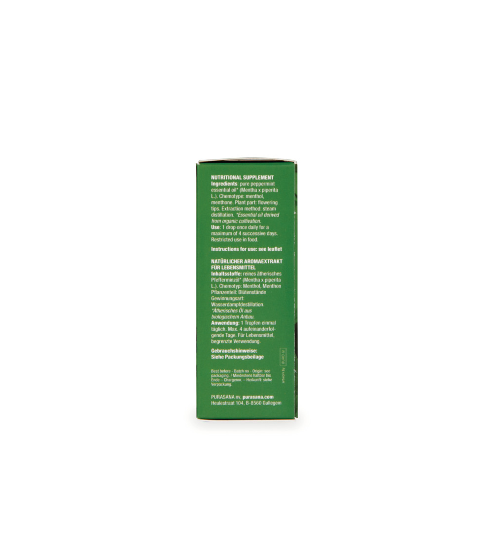Purasana Pepermunt olie bio (10 ml) - image 2