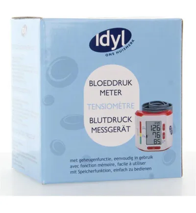 Idyl Bloeddrukmeter pols/tensiometre NL-FR-DE (1 stuk)