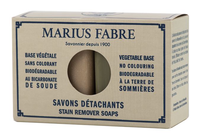 Marius Fabre Marseille vlekkenzepen voor do nkere en witte was (2 stuks)
