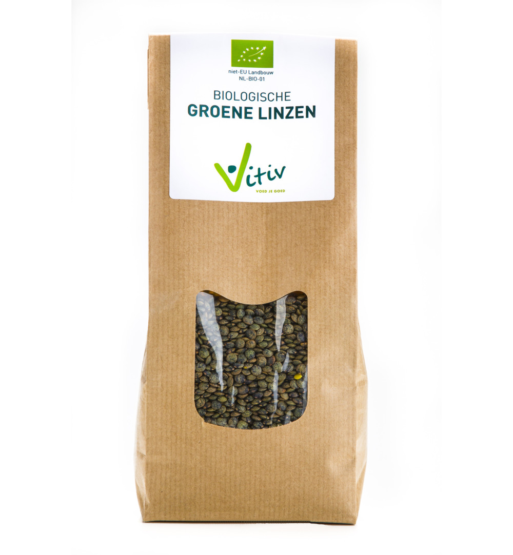 Vitivgroene Linzen Bio (500 gr)