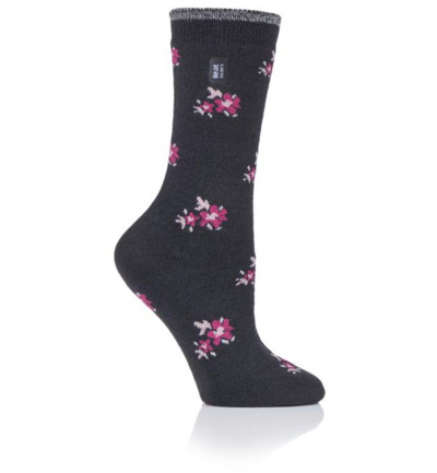Heat Holders Ladies ultra lite socks maat 4-8 bellis charcoal (1 paar)