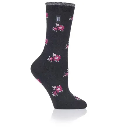 Heat Holders Ladies ultra lite socks maat 4-8 bellis charcoal (1 paar)