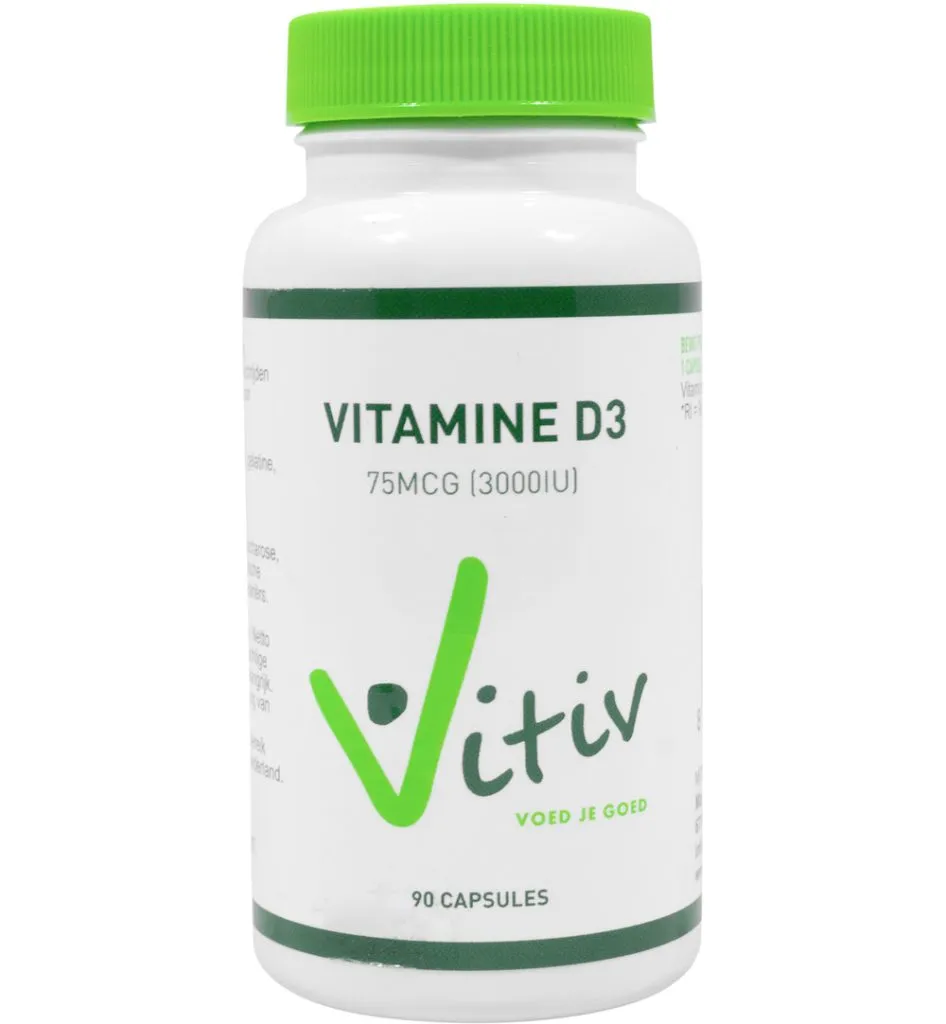 Vitiv Vitamine D3 3000IU/75mcg (90 softgels)