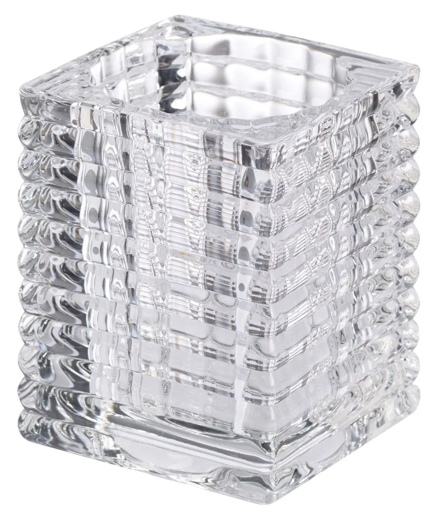 Bolsius Horeca Relight Houder Ribbed 98/76 Transparant (6 stuks)