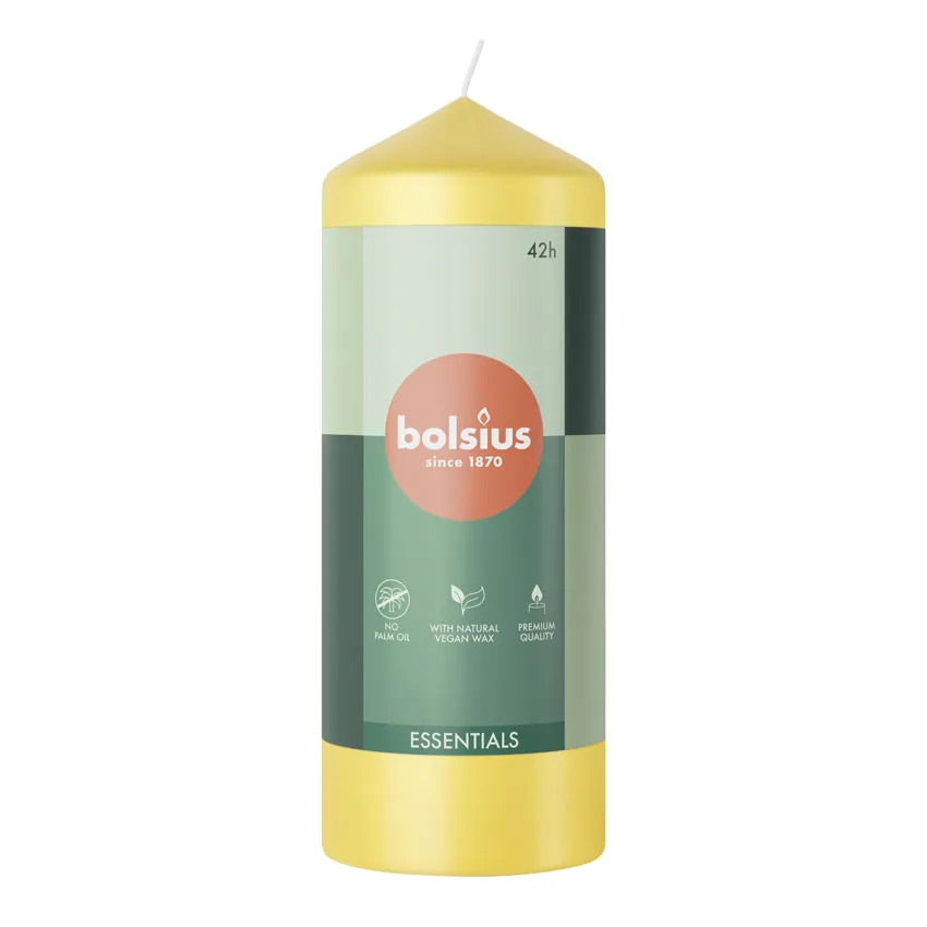 Bolsius Stompkaars 150/58 Sunny Yellow (1 stuk)