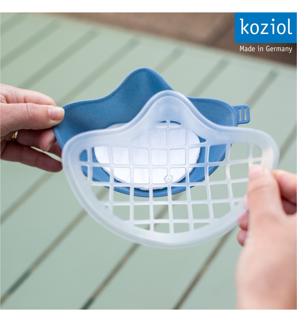 Koziol Duurzaam Herbruikbaar Gezichtsmasker Organic Deep Blue (1 stuk) - image 4