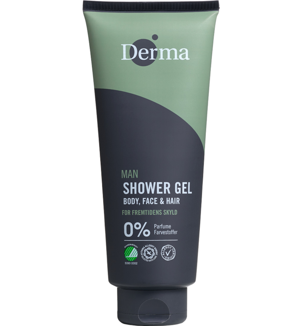 Derma Man douchegel body & face (350 ml)