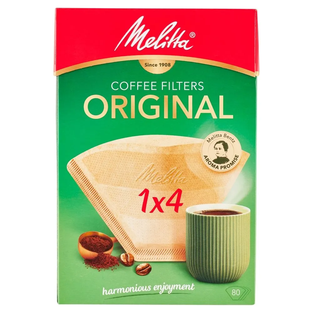 Melitta Filters 1X4 Aromazones Bruin (80 stuks)