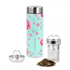 Yoko Drinkfles Cherry Blossom + Theefilter Iso 350ml (1 stuk)