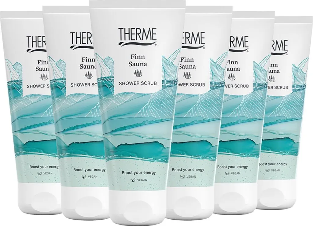 6x Therme Finn sauna shower scrub (200 ml)