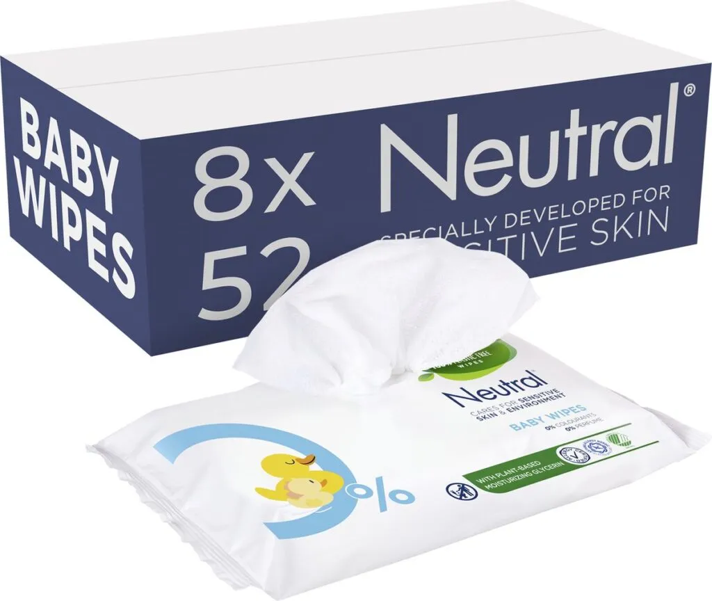 8x Neutral Baby doekjes (52 stuks)