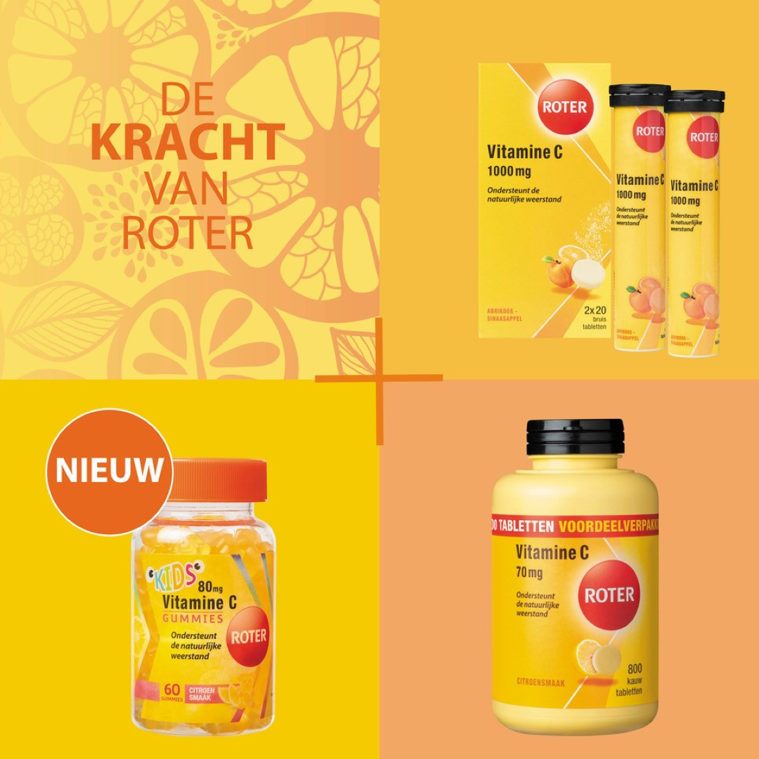 Roter Vitamine C Bruis 1000 mg abrikoos sinaasappel duopack (40 bruistabletten) - image 5