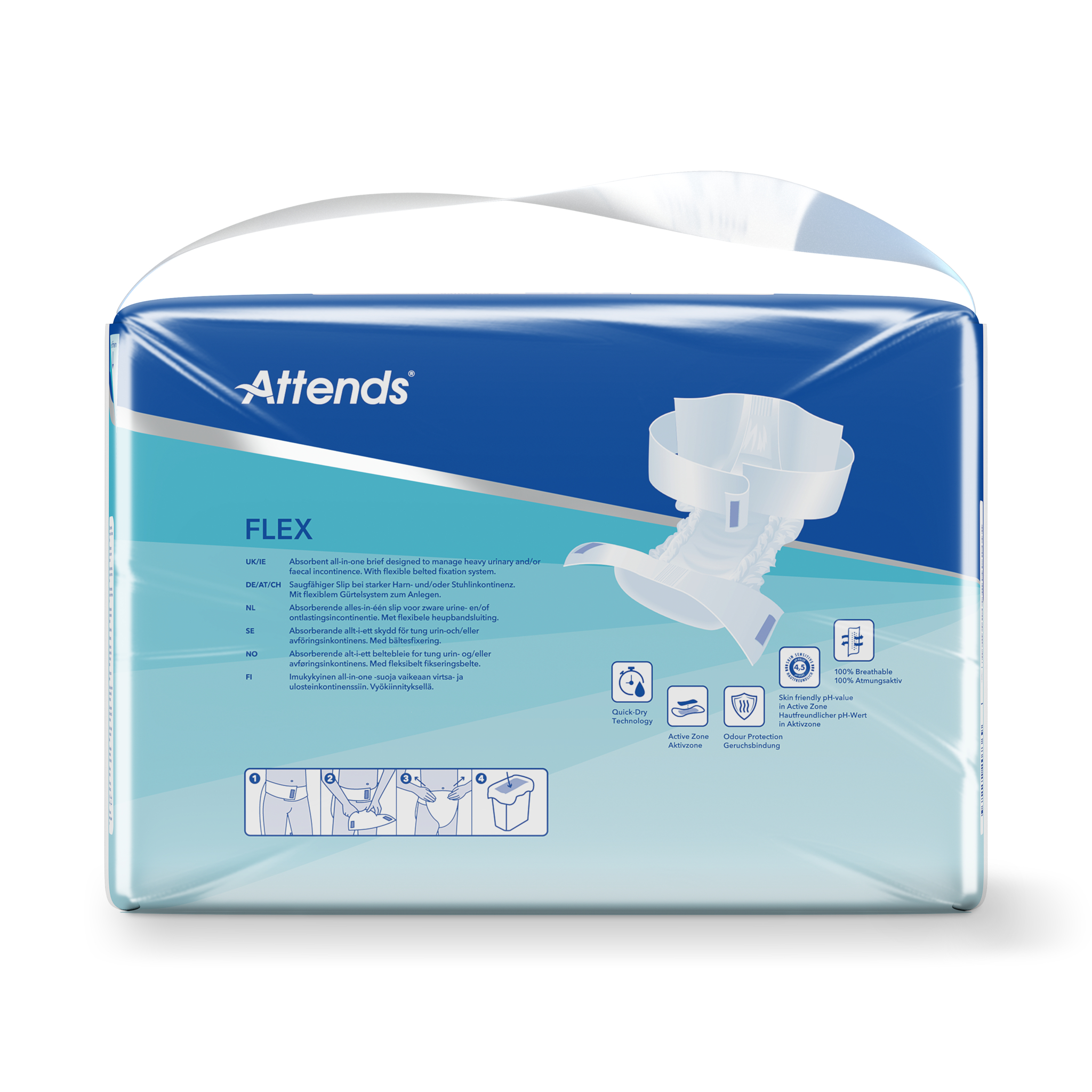 Attends Flex 10 Maat Xl 100-155 Cm (20 Stuks)