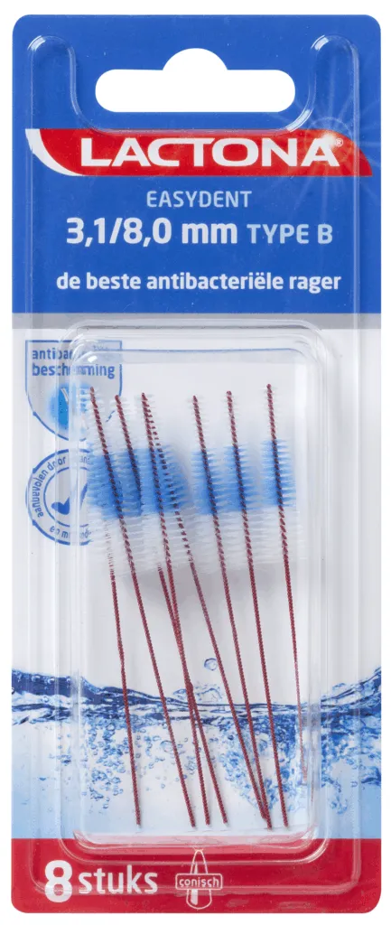 Lactona Easydent B 3.1-8mm zonder houdertje (8 stuks)