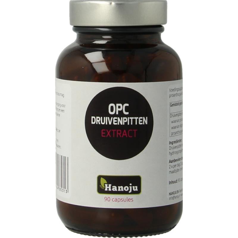 Hanoju OPC druivenpit extract 400mg (90 capsules)