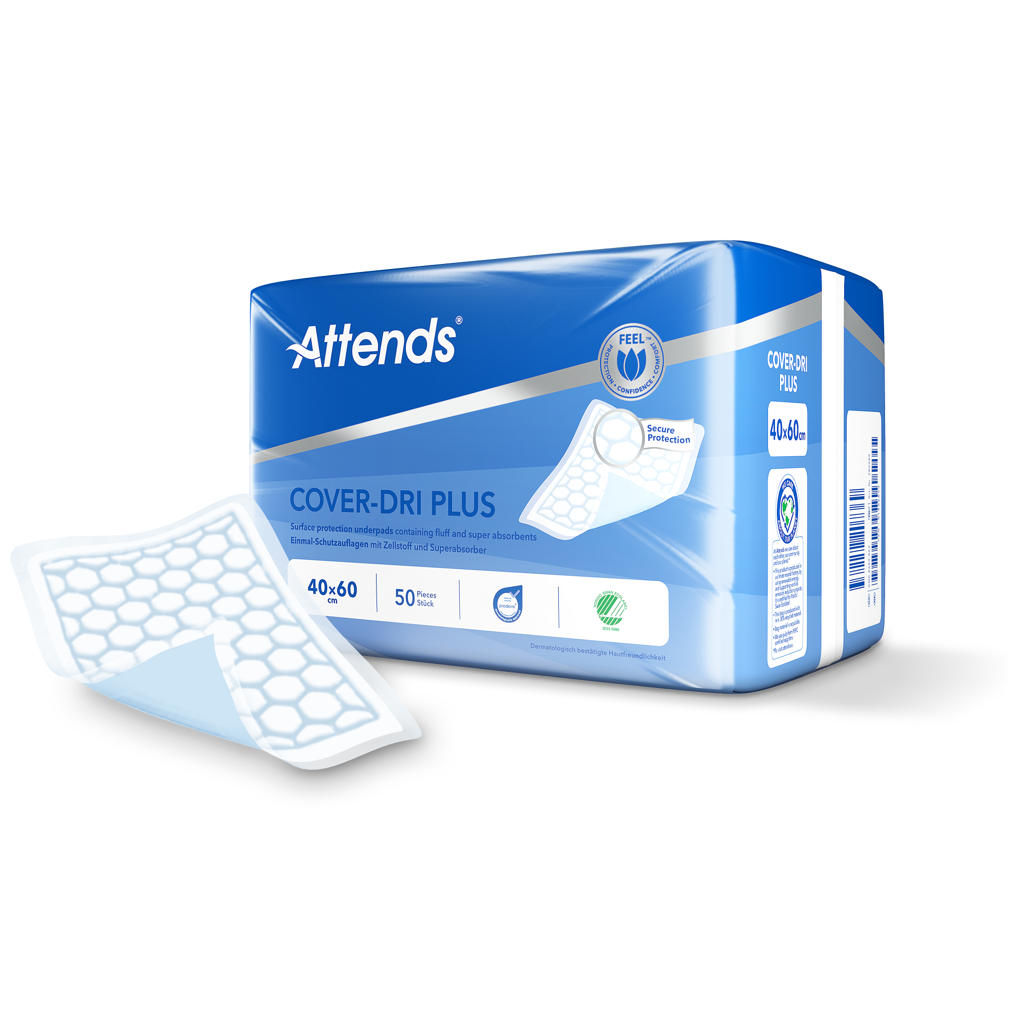 Attends Cover Dri+ 40 X 60 (50 Stuks) - image 2