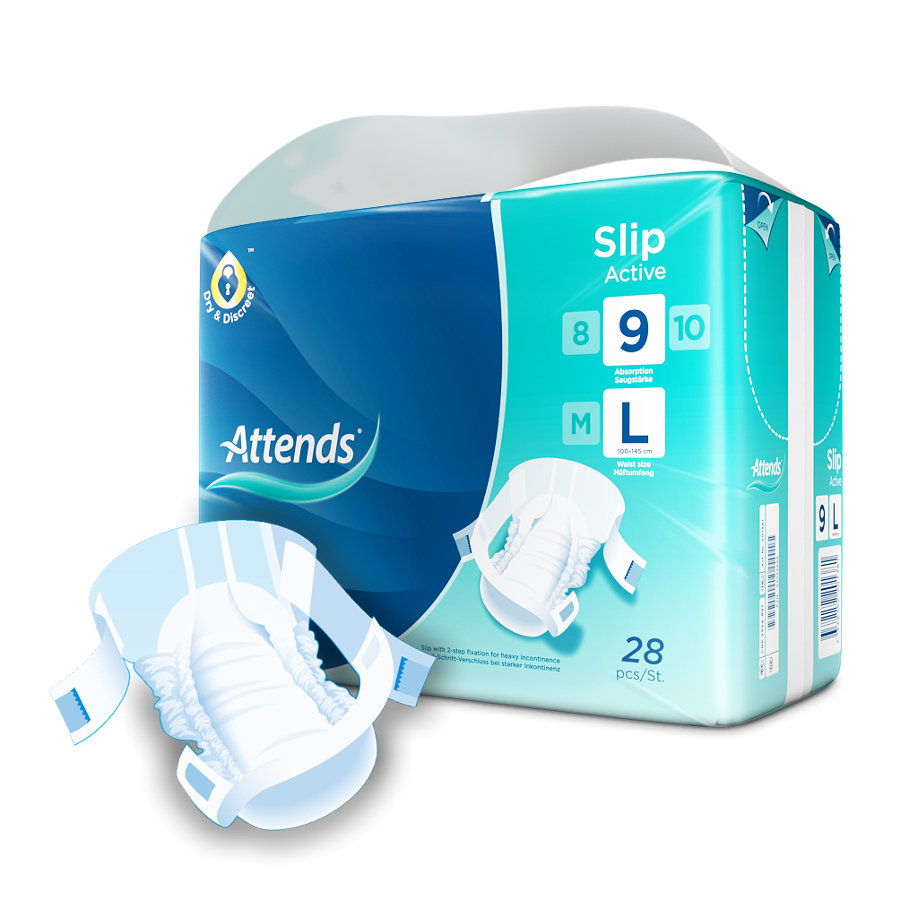 Attends Slip Active 9 Maat L (28 Stuks) - image 2